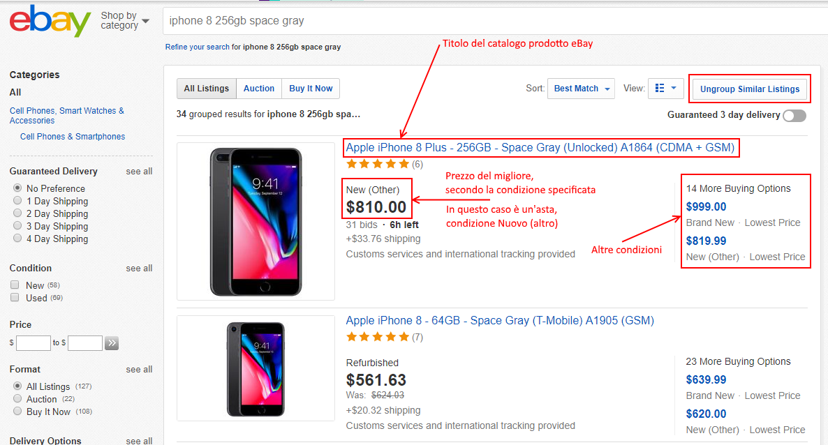 eBay Product IDentifier (ePID) the new in of 2018